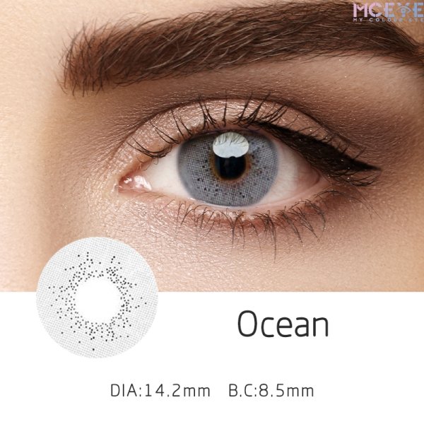 MCeye Ocean Grey Colored Contact Lenses 1 Year