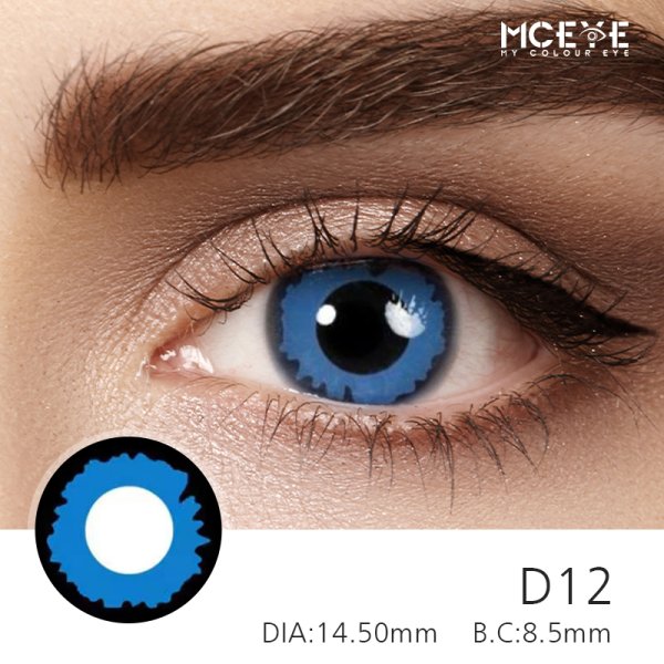 MCeye D12 Blue Colored Contact Lenses