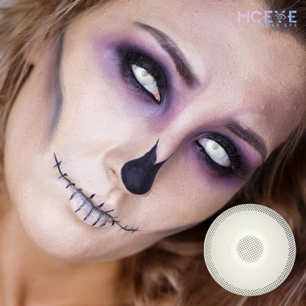 MCeye D184 White Colored Contact Lenses