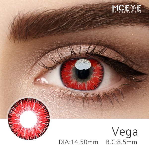 MCeye Vega dam Red Colored Contact Lenses